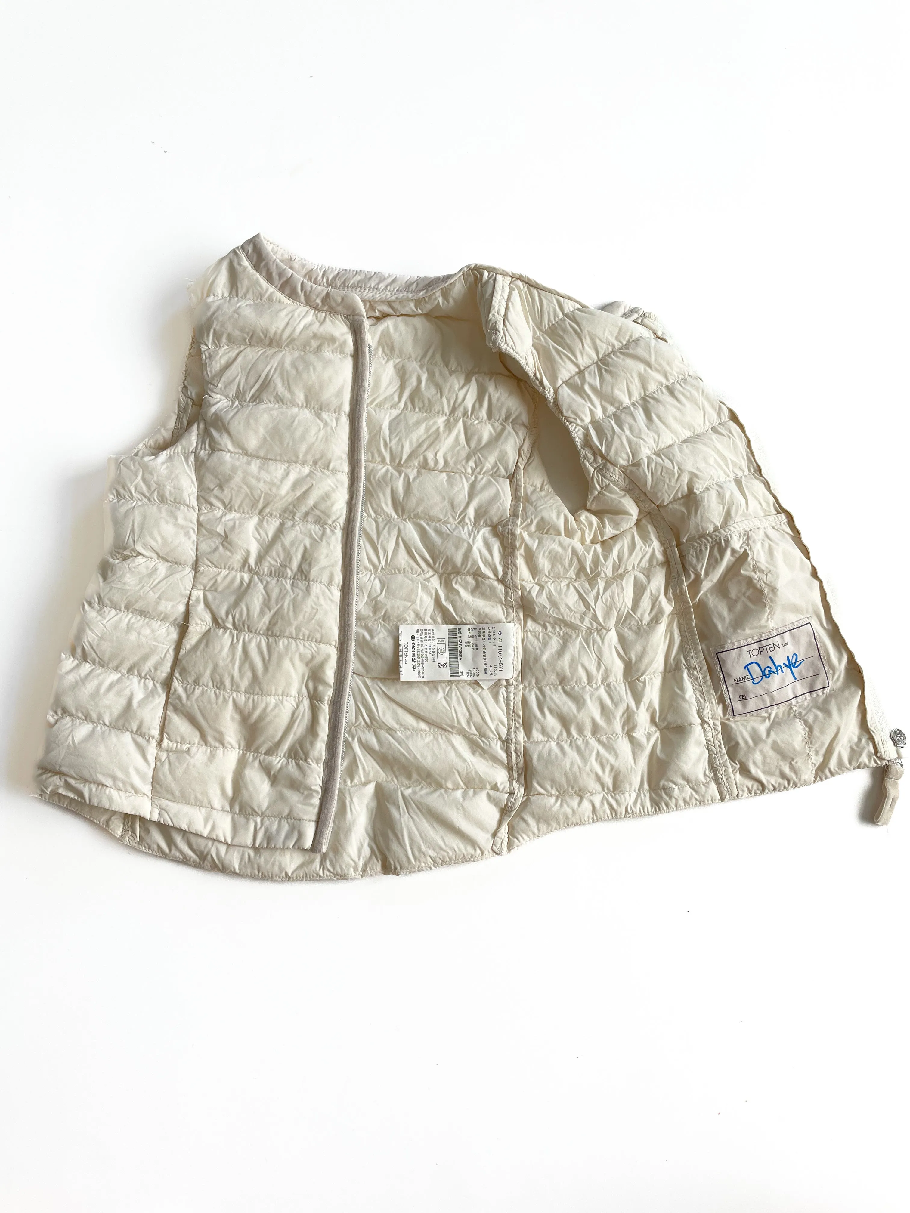 Goose down vest (4Y)