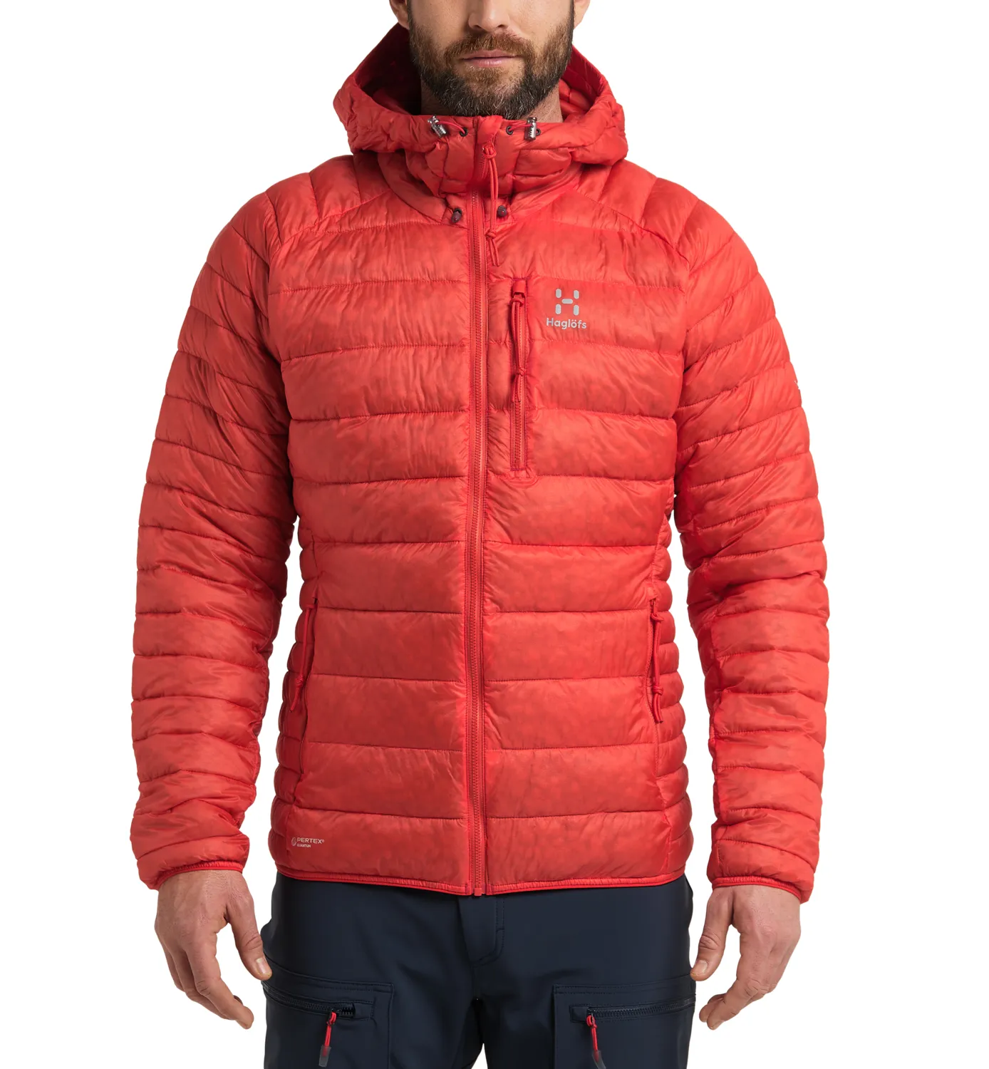 Haglöfs Men's V Series Mimic Hood Zenith Red | Buy Haglöfs Men's V Series Mimic Hood Zenith Red here | Outnorth