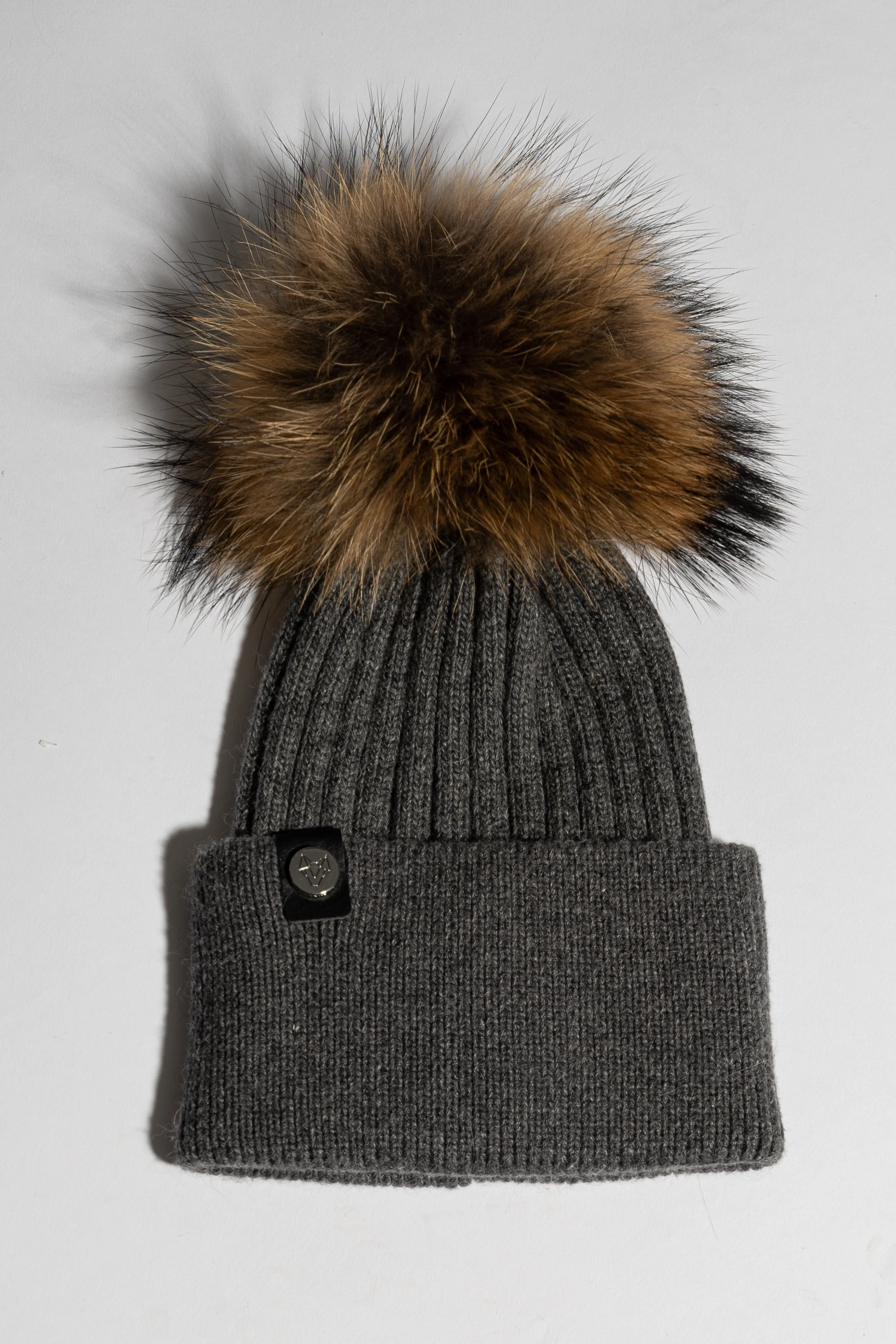 Harley Pom Pom Hat - Charcoal