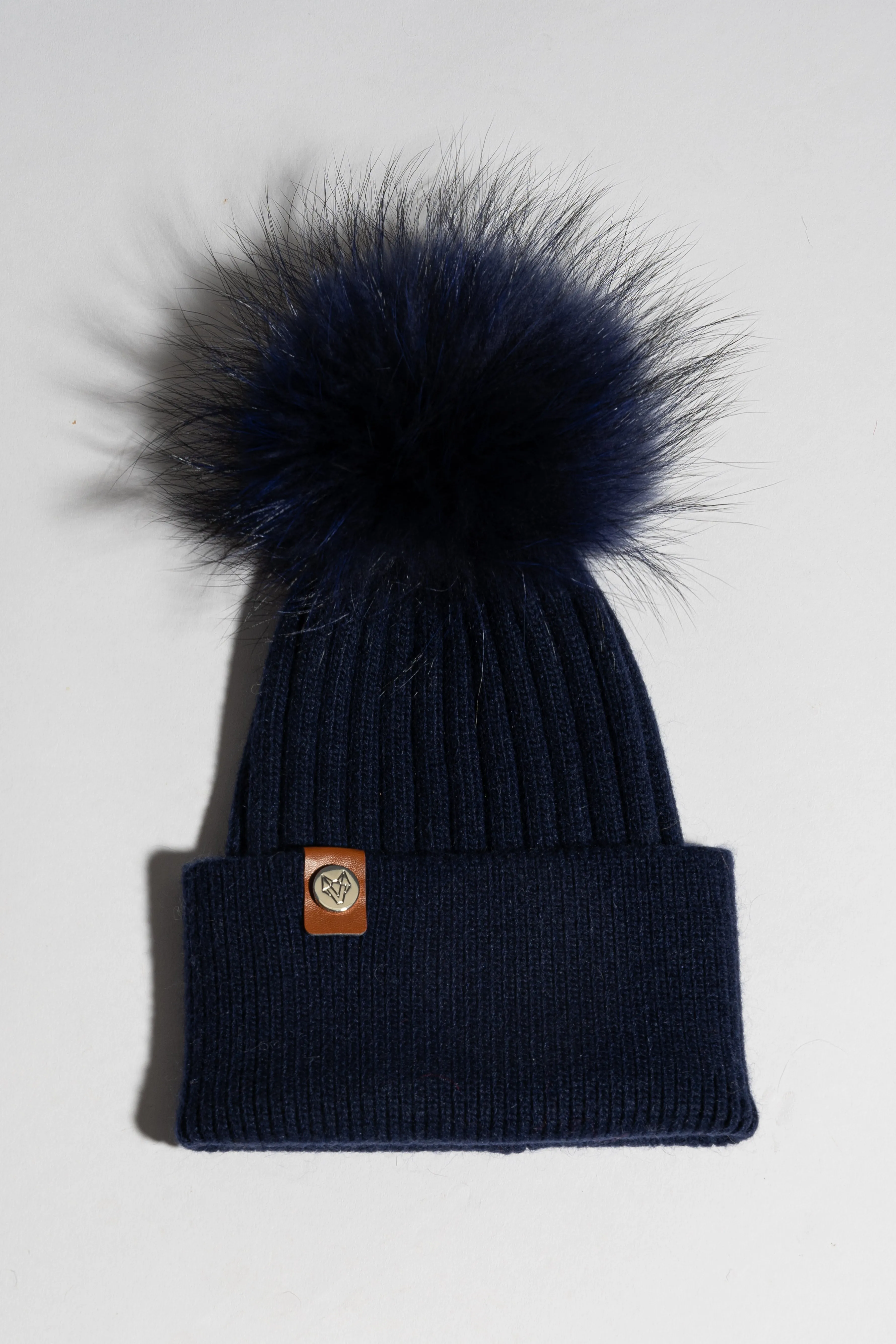 Harley Pom Pom Hat - Navy