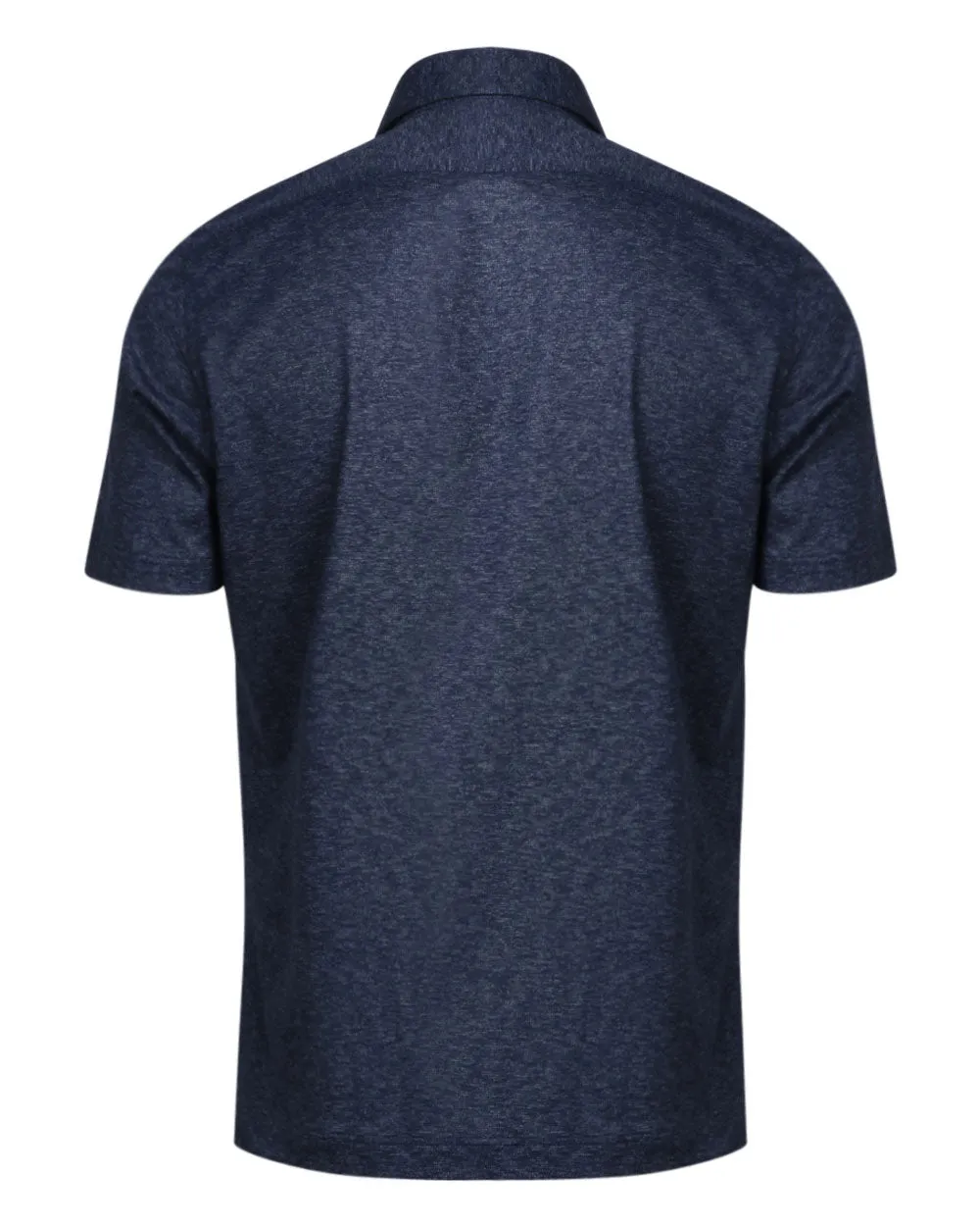 Heathered Midnight Navy Pique Polo