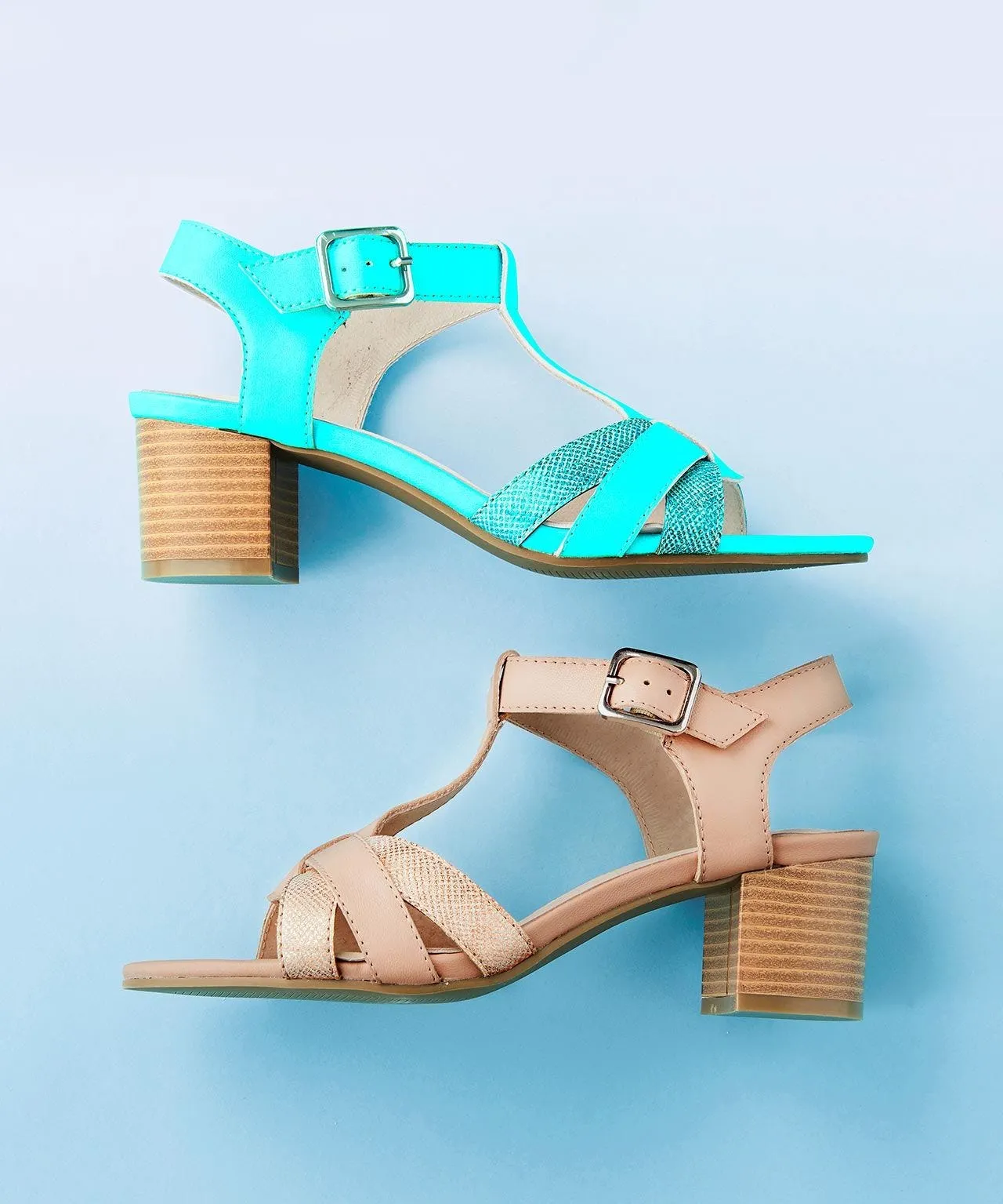 Heeled Leather Sandal