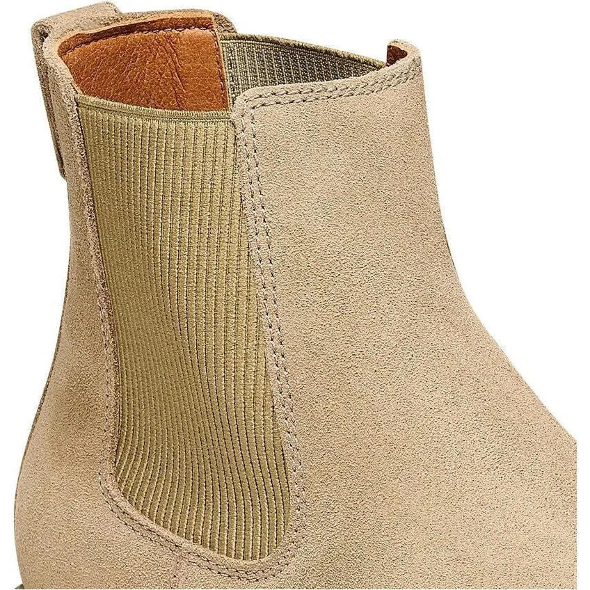 Highwood Slip On Sued Leather Boots - Taupe