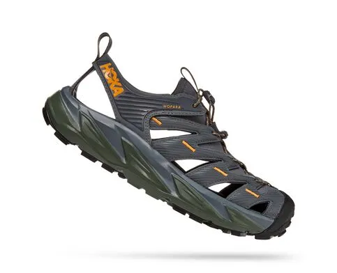 Hoka Mens Hopara All-terrain Sandal- Castlerock/Thyme