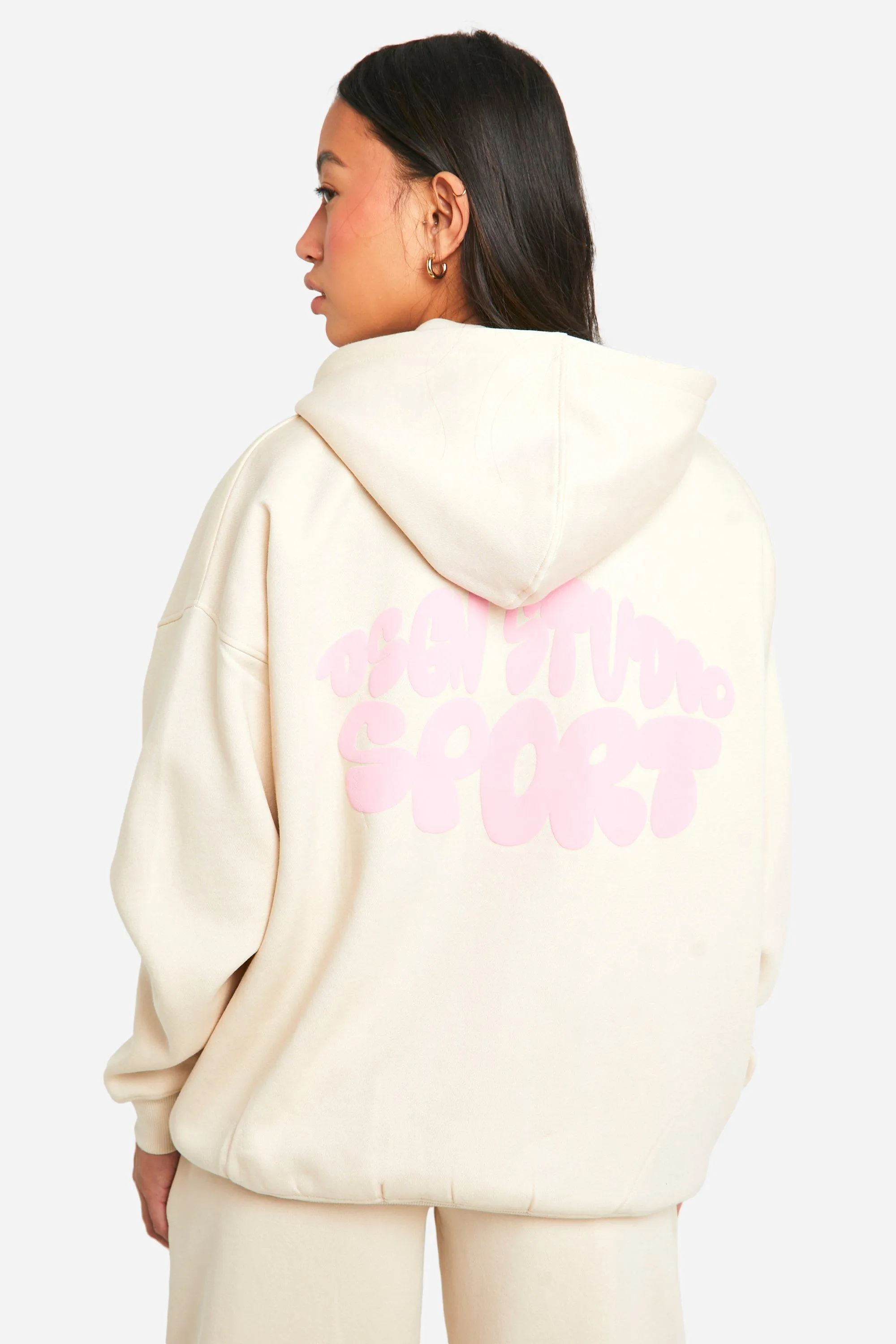 Hoodies & Sweatshirts | Dsgn Studio Bubble Sports Club Oversized Hoodie | boohoo