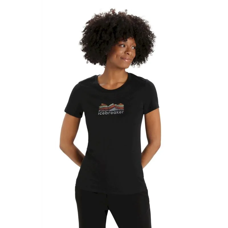 icebreaker  Tech Lite II SS Tee Mountain Geology - Maglia merino - Donna