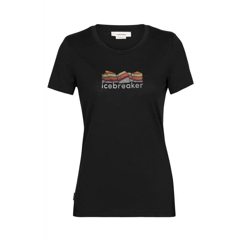 icebreaker  Tech Lite II SS Tee Mountain Geology - Maglia merino - Donna