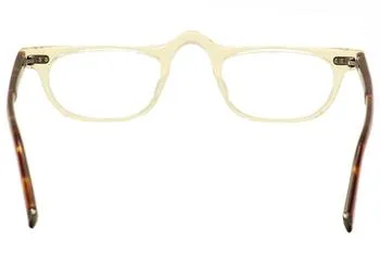 John Varvatos V804 Reading Glasses Men's Yellow Crystal Full Rim +1.50