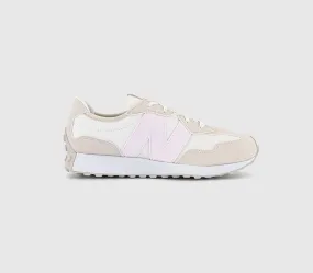 Kids New Balance 327 Gs Trainers Cream Pink