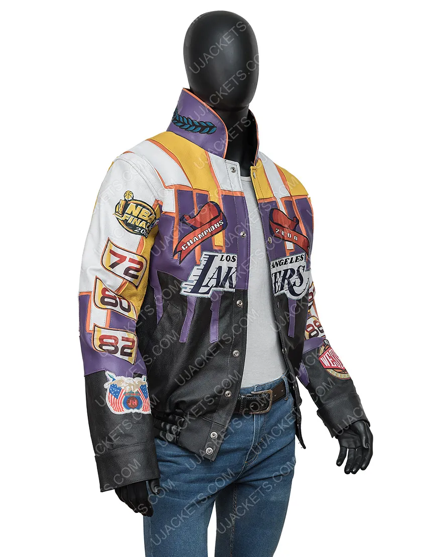 Lakers Championship Leather Jacket | Jeff Hamilton 2000 Jacket