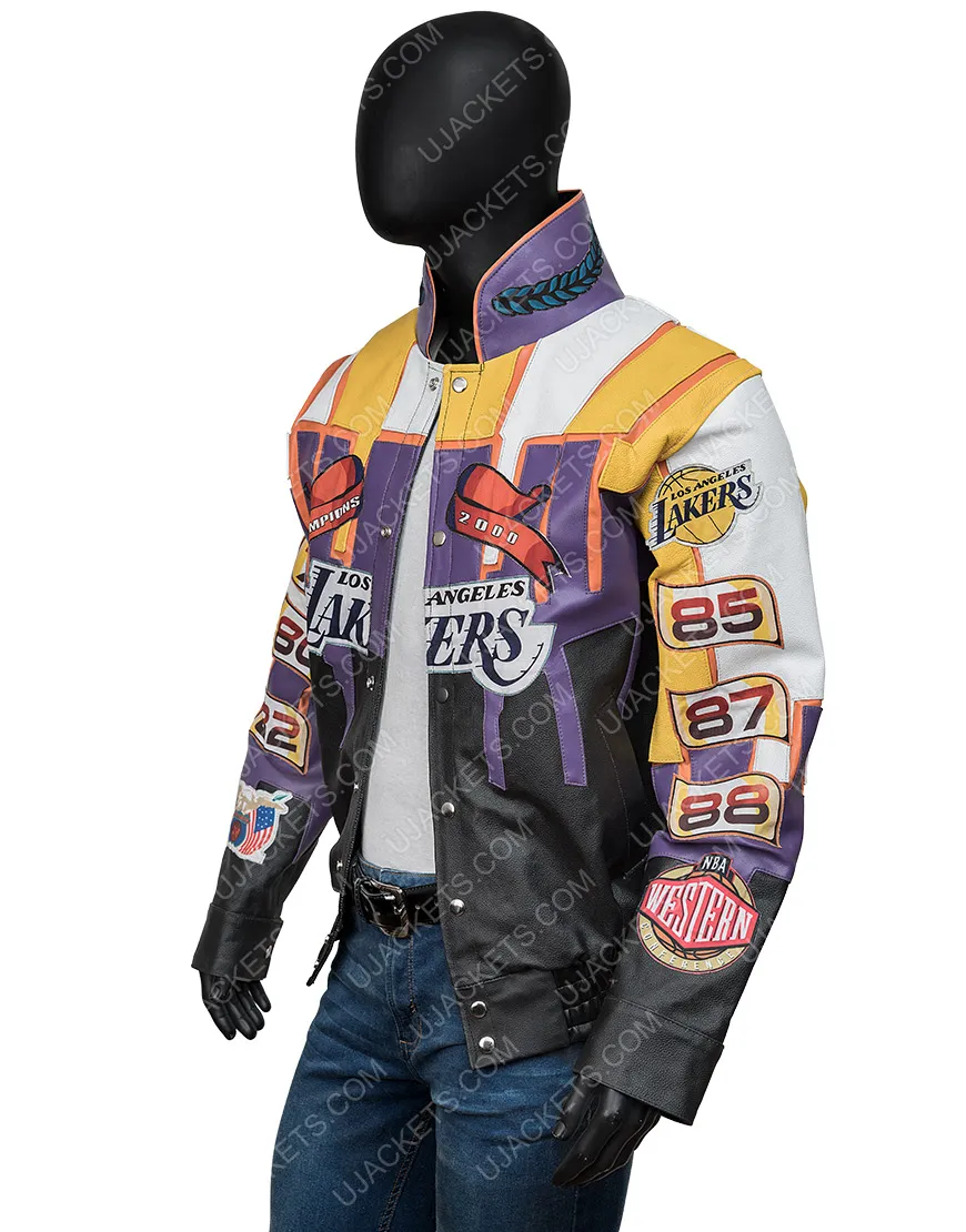 Lakers Championship Leather Jacket | Jeff Hamilton 2000 Jacket