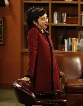 Last Man Standing Molly Ephraim Maroon Coat | Ujackets.com - 40%OFF