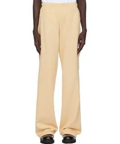 LES TIEN Off-White Utility Puddle Sweatpants