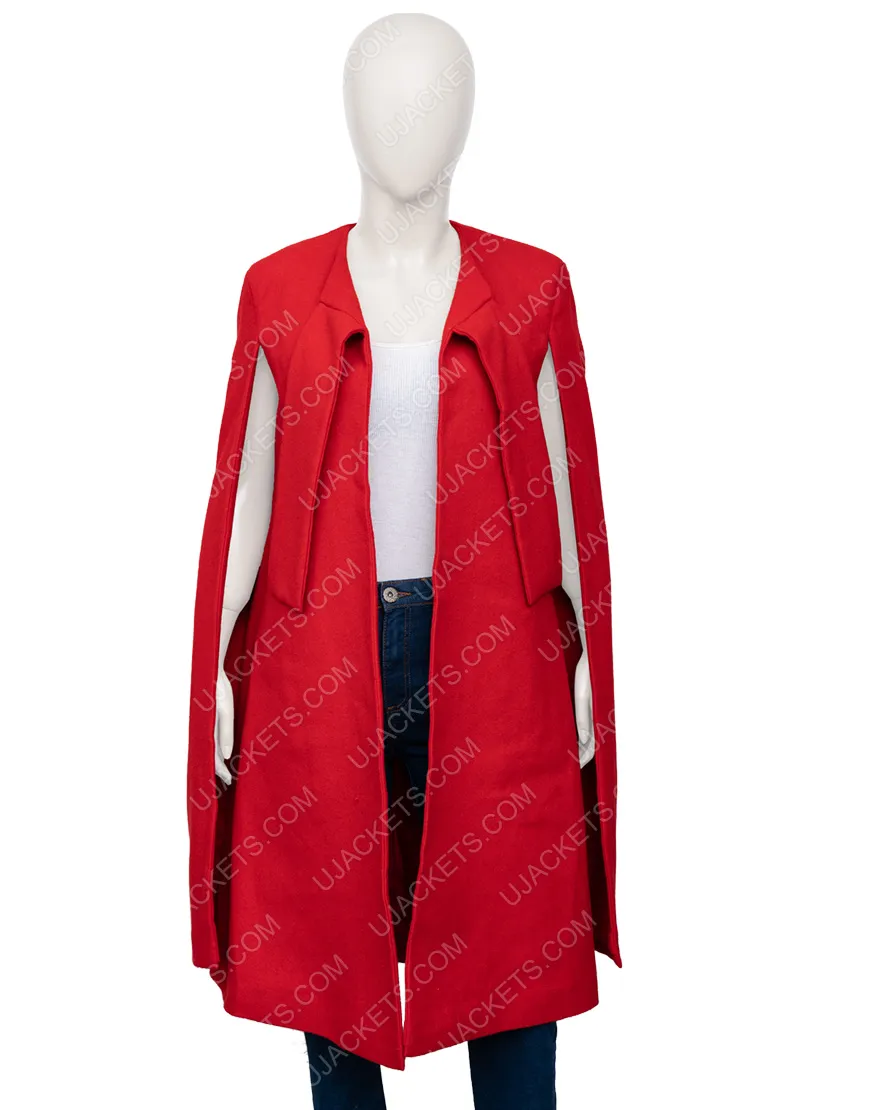 Little Women Jo March Red Coat | Saoirse Ronan Red Woolen Cloak Coat