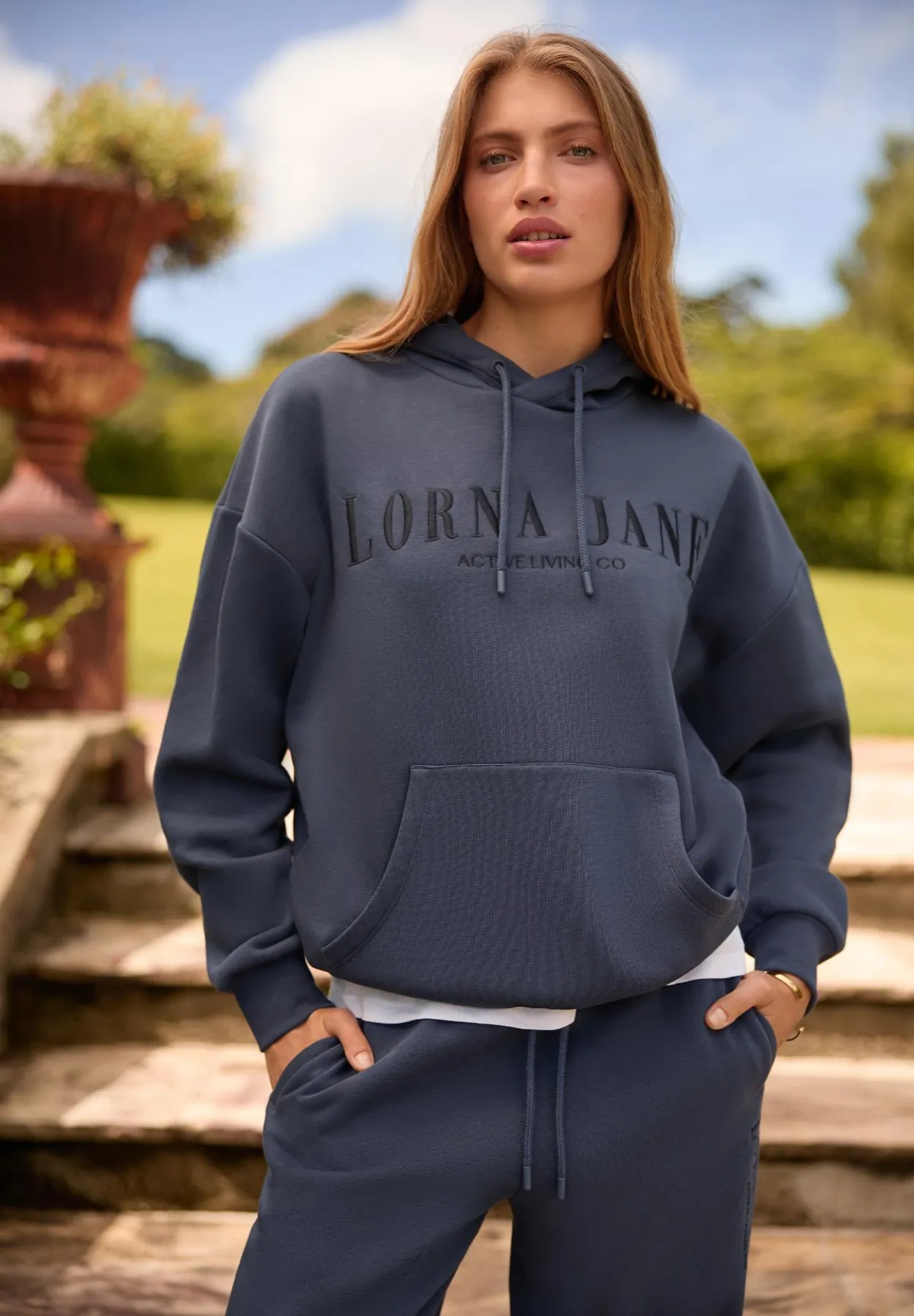 Lounge Fleece Hoodie | Blue | Jackets, Hoodies and Sweats | Lorna Jane New Zealand