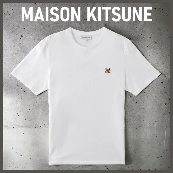 MAISON KITSUNE  |Street Style Logo Designers T-Shirts