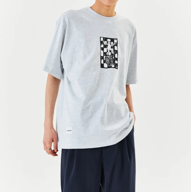 Mark Gonzales  |[MARK GONZALES] ★MG CHESSBOARD GRAPHIC T-SHIRT