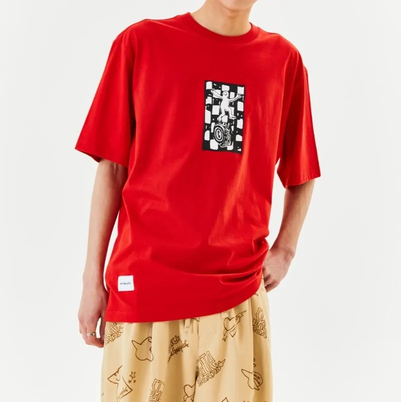 Mark Gonzales  |[MARK GONZALES] ★MG CHESSBOARD GRAPHIC T-SHIRT