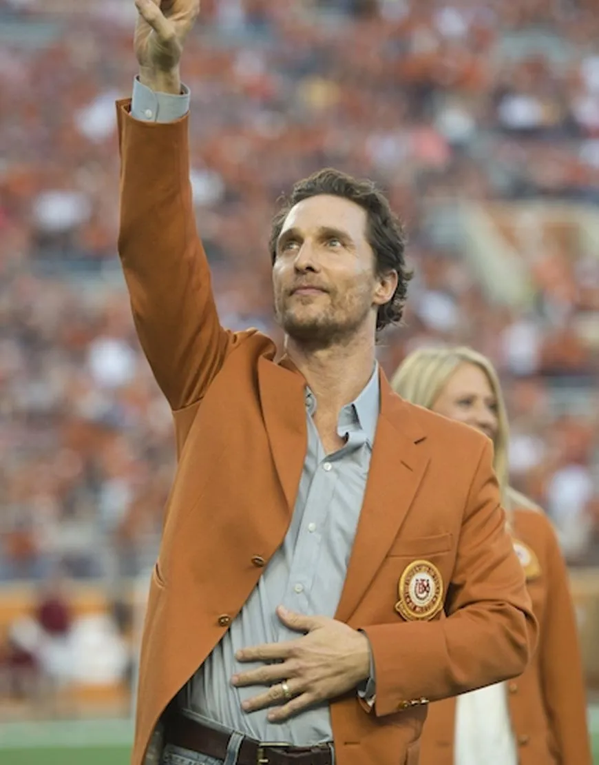 Matthew McConaughey University of Texas Blazer Coat | Wool Blend Coat