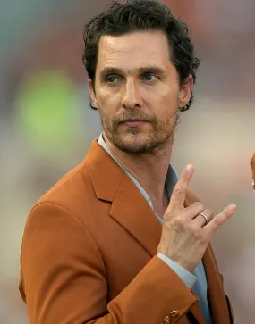 Matthew McConaughey University of Texas Blazer Coat | Wool Blend Coat