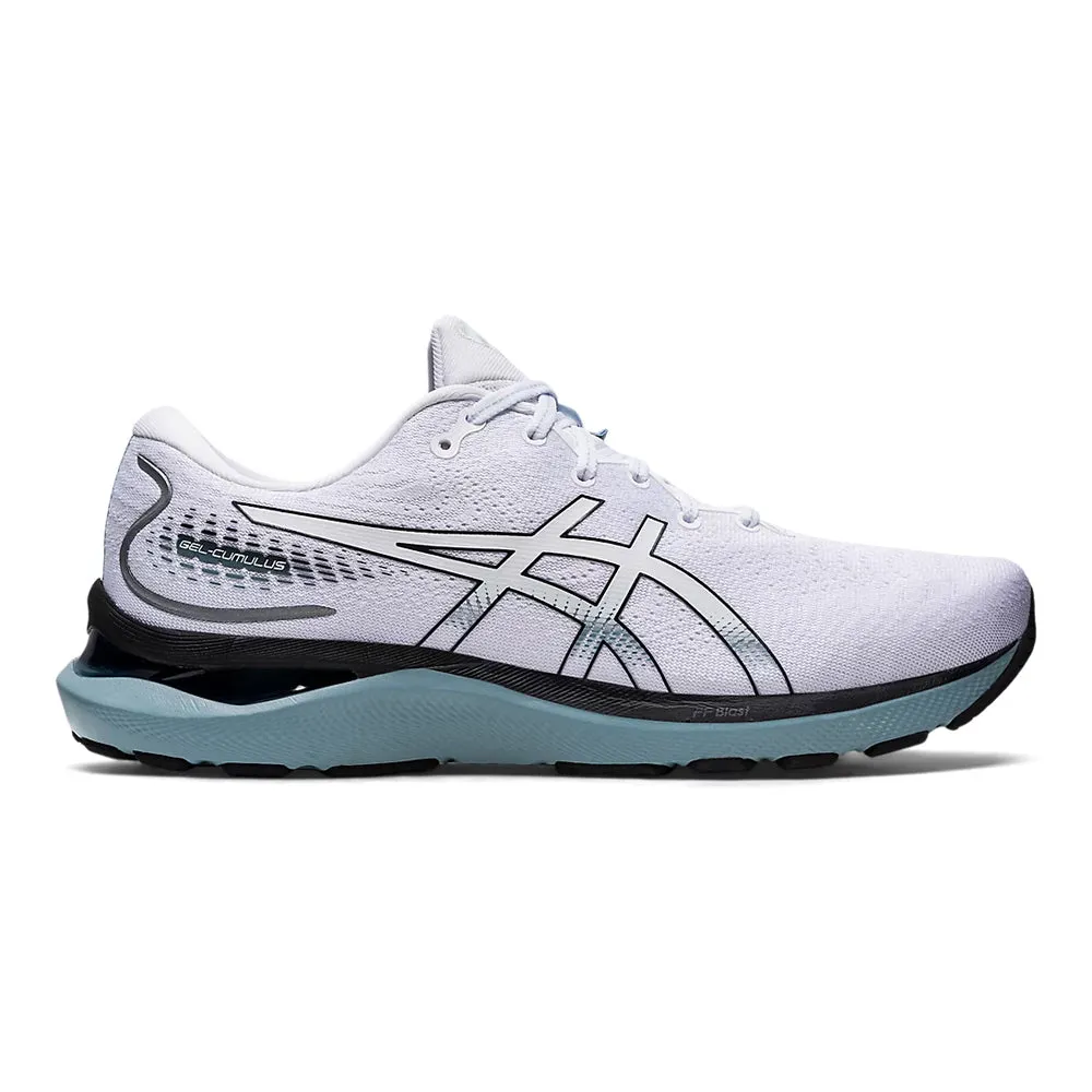 Men's Asics GEL-Cumulus 24, White/Black, 8.5 D Medium