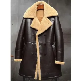 Men's B3 Shearling Lined Leather Aviator Coat