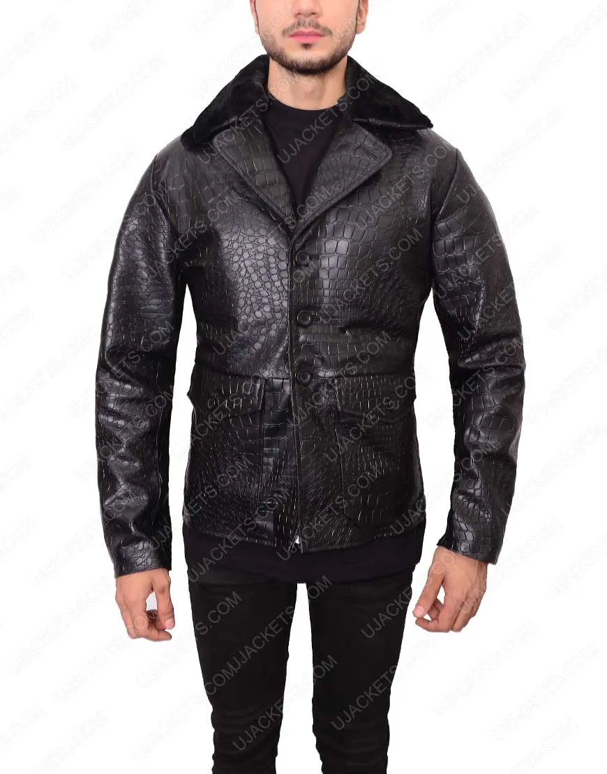 Mens Embossed Crocodile Jacket - Ujackets