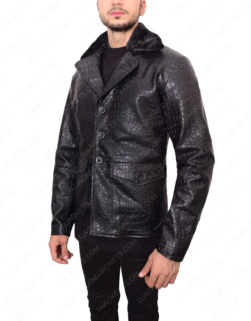 Mens Embossed Crocodile Jacket - Ujackets