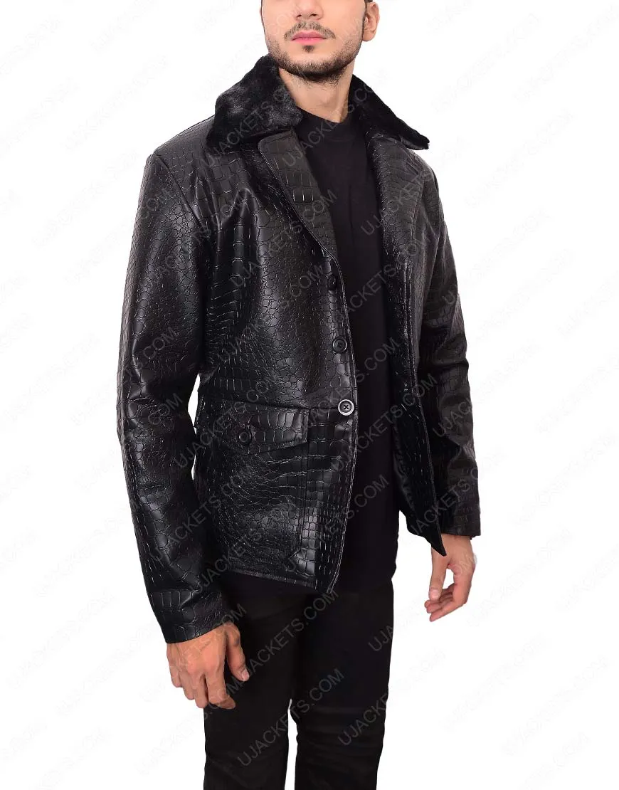 Mens Embossed Crocodile Jacket - Ujackets