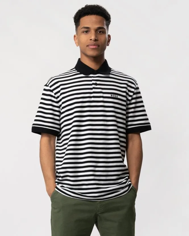 Mens Thin Stripe Polo Shirt