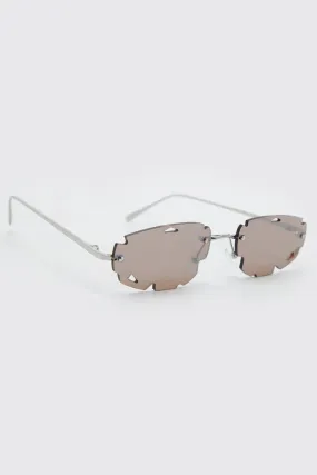 Metal Cut Out Lens Fashion Glasses