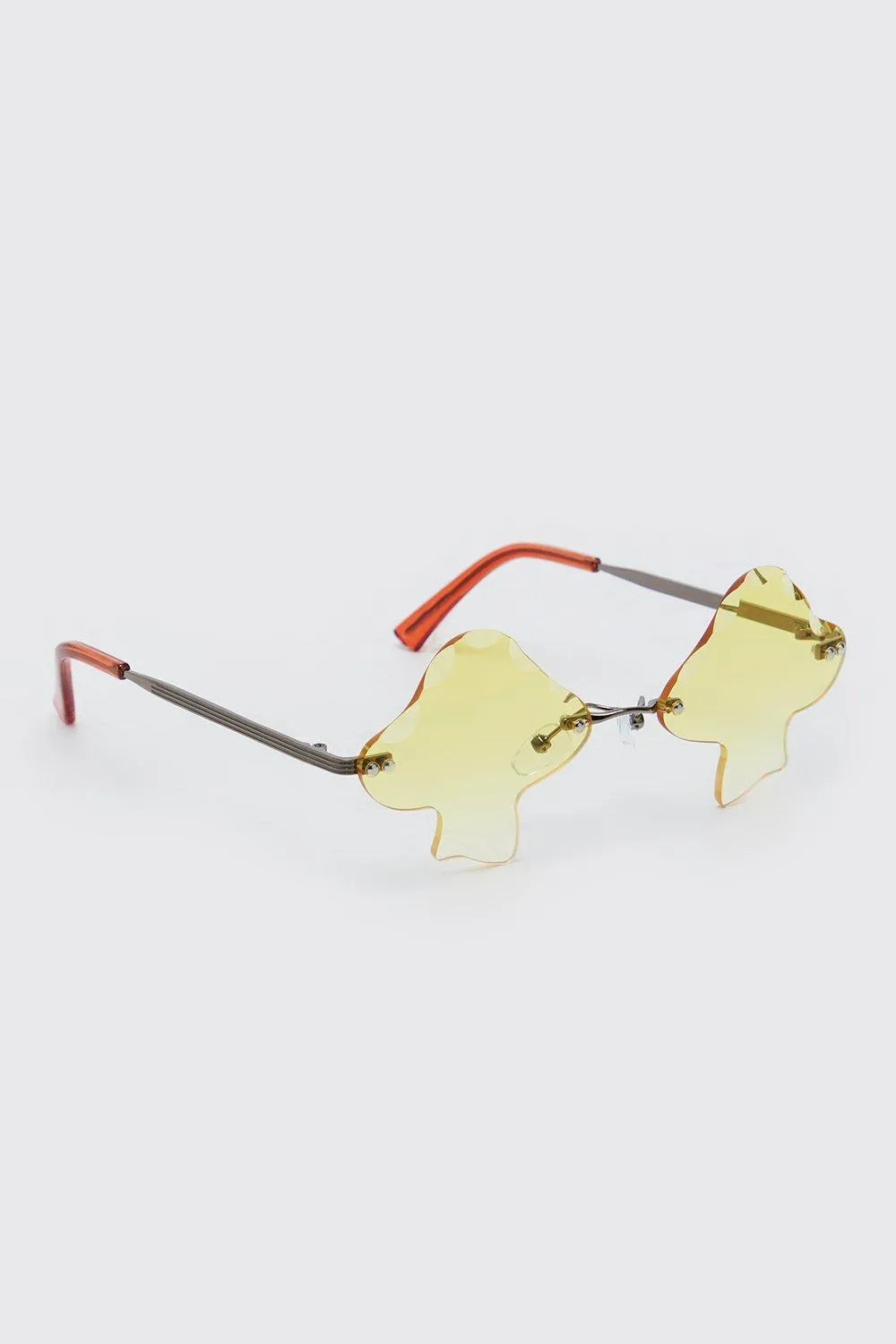 Metal Frame Mushroom Fashion Glasses