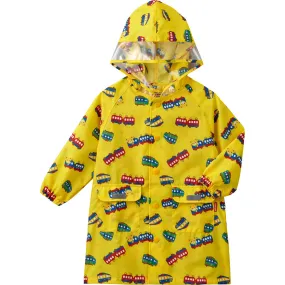 Miki House Pucci Choo-Choo Train Rain Coat, Yellow