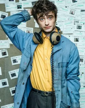 Miracle Workers Daniel Radcliffe Long Denim Coat | ujackets.com