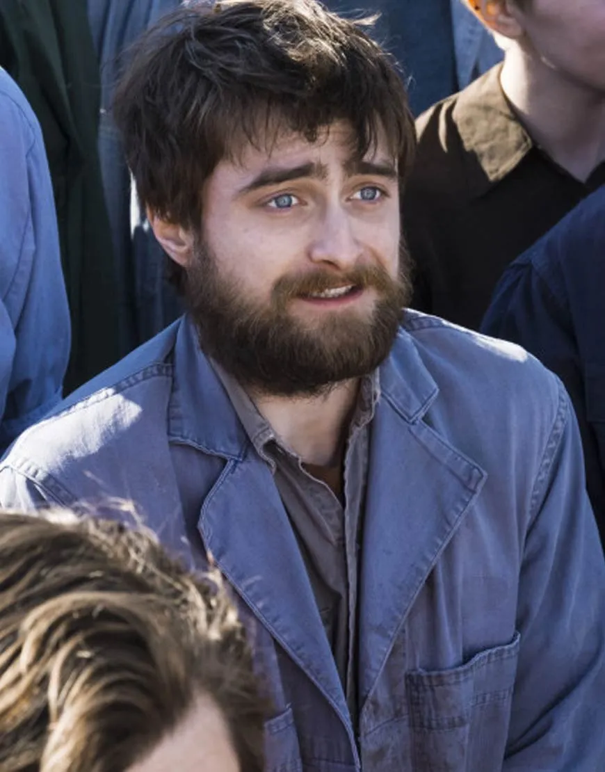 Miracle Workers Daniel Radcliffe Long Denim Coat | ujackets.com