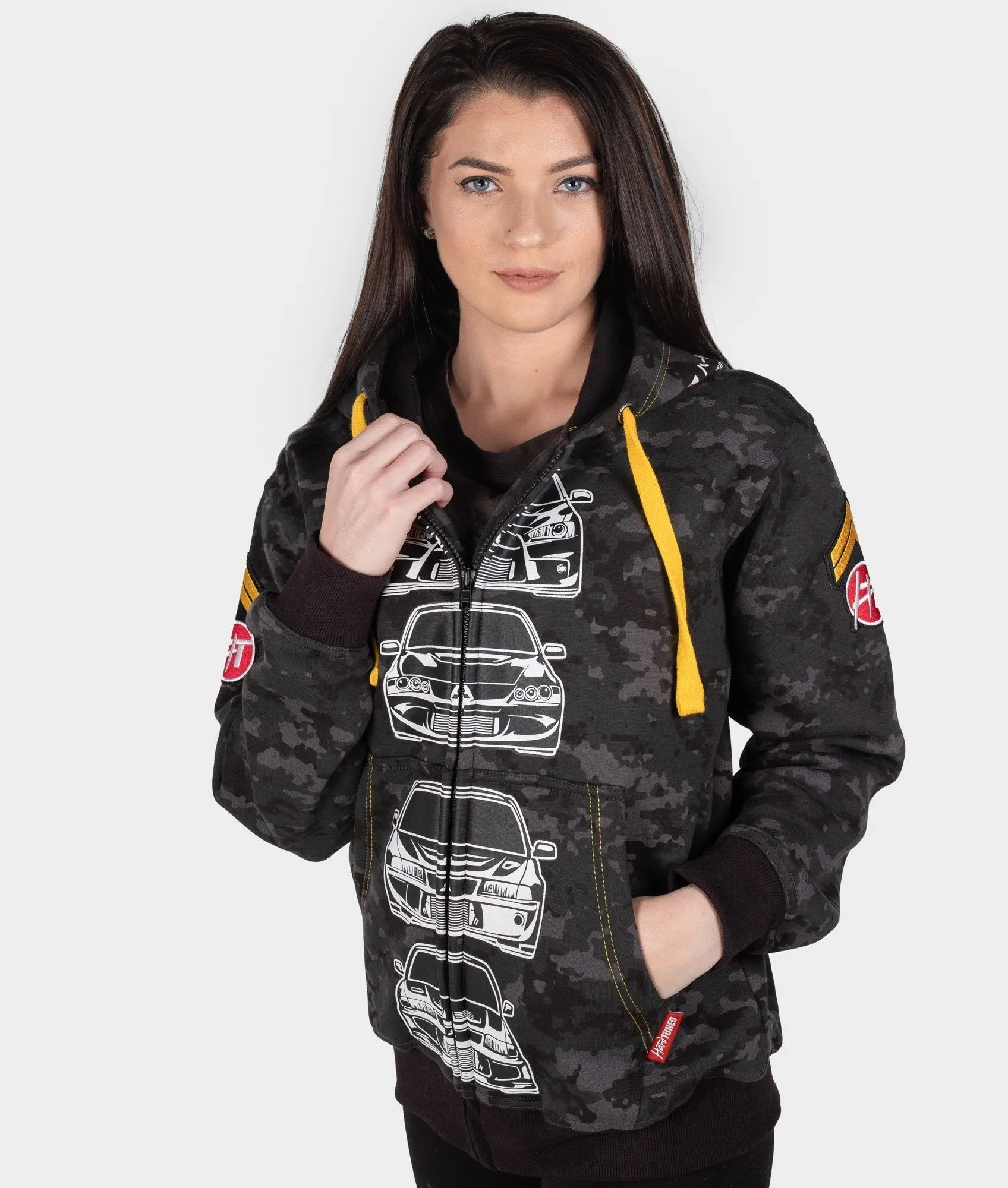 Mitsubishi Evolution Camo Womens Hoodie