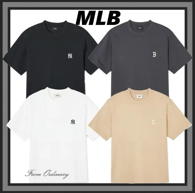 MLB Korea  |Basic small logo cleveland indians t-shirts