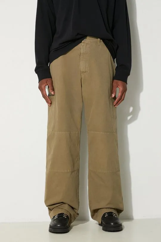 MM6 Maison Margiela cotton trousers green color SH0KA0029.S78548