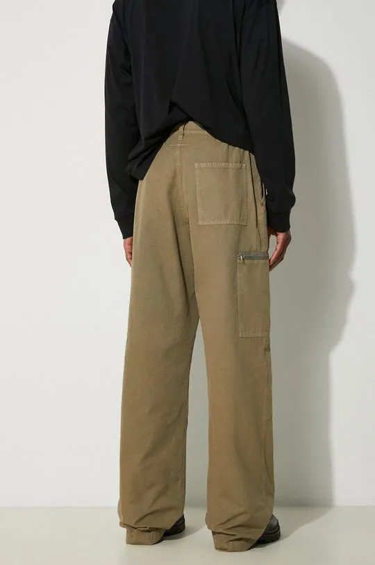 MM6 Maison Margiela cotton trousers green color SH0KA0029.S78548