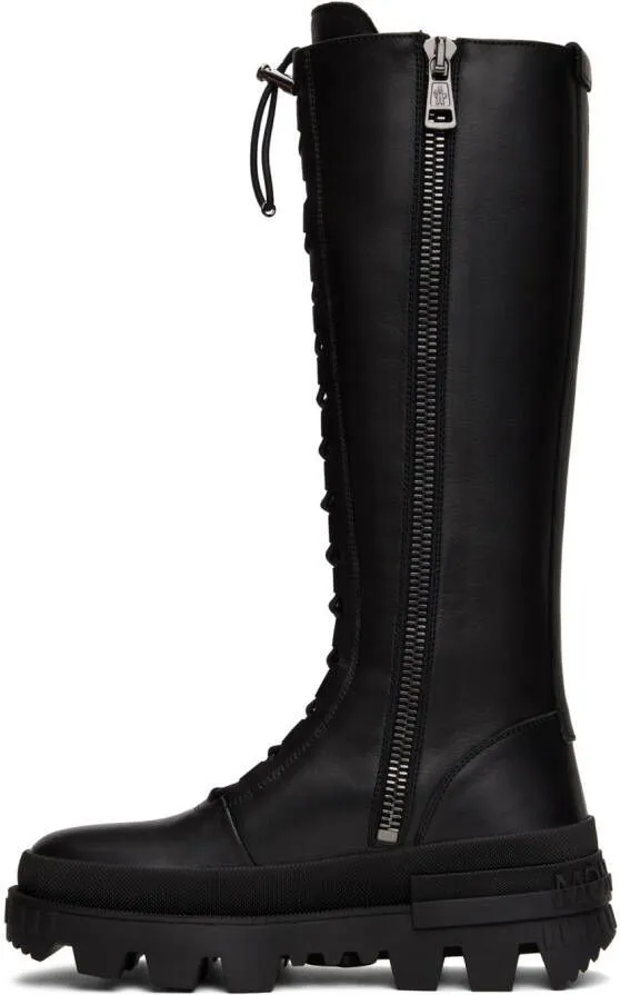 Moncler Black Vail Tall Boots