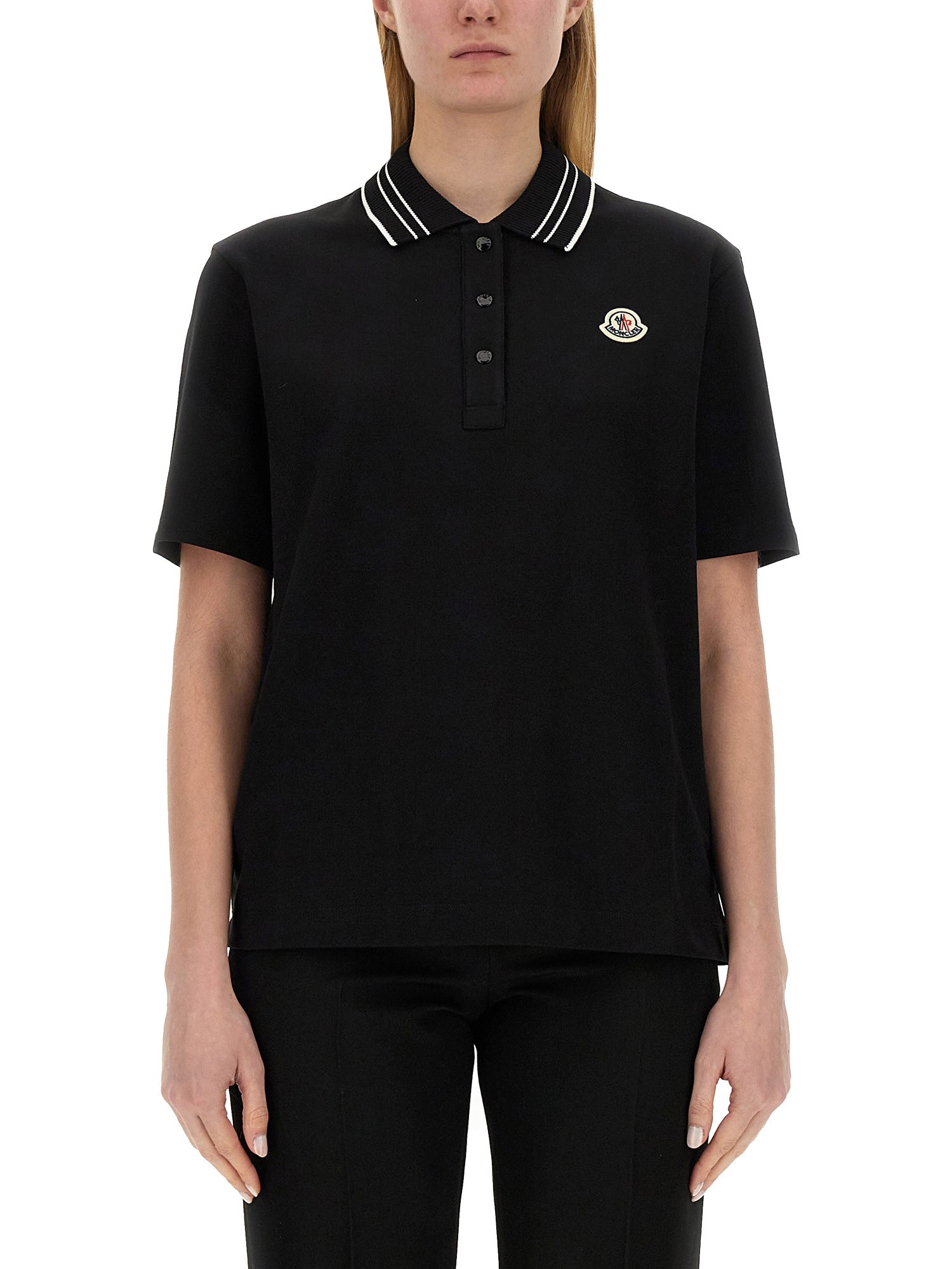 MONCLER    POLO WITH LOGO