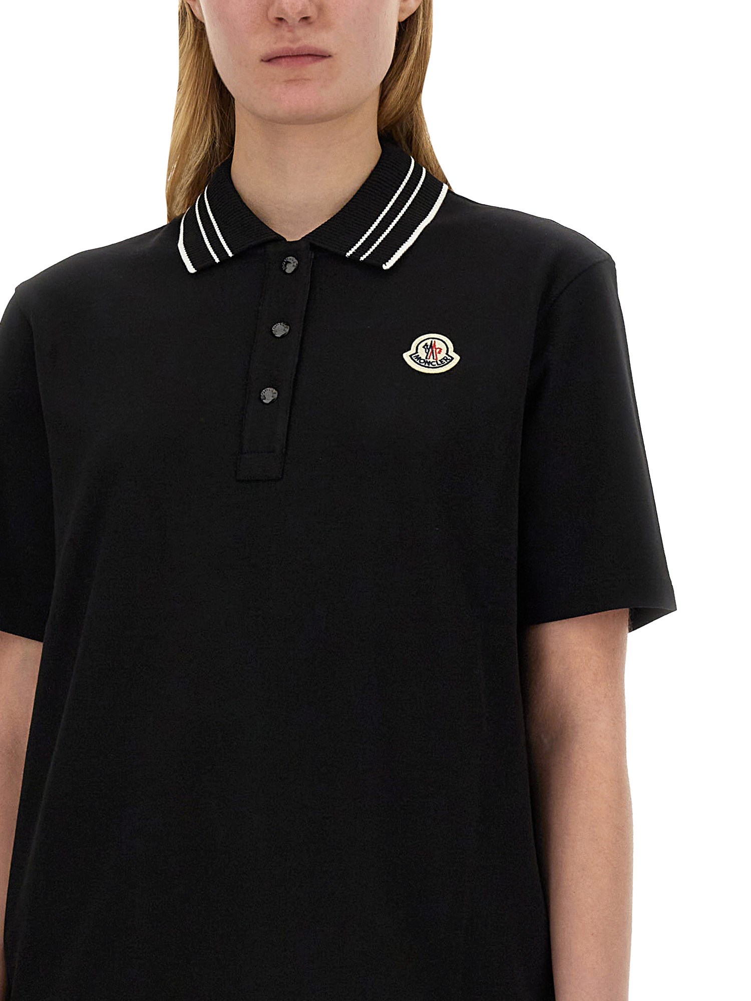 MONCLER    POLO WITH LOGO