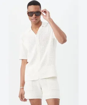 Mr Turk Easton Short Sleeve Resort Polo / White S