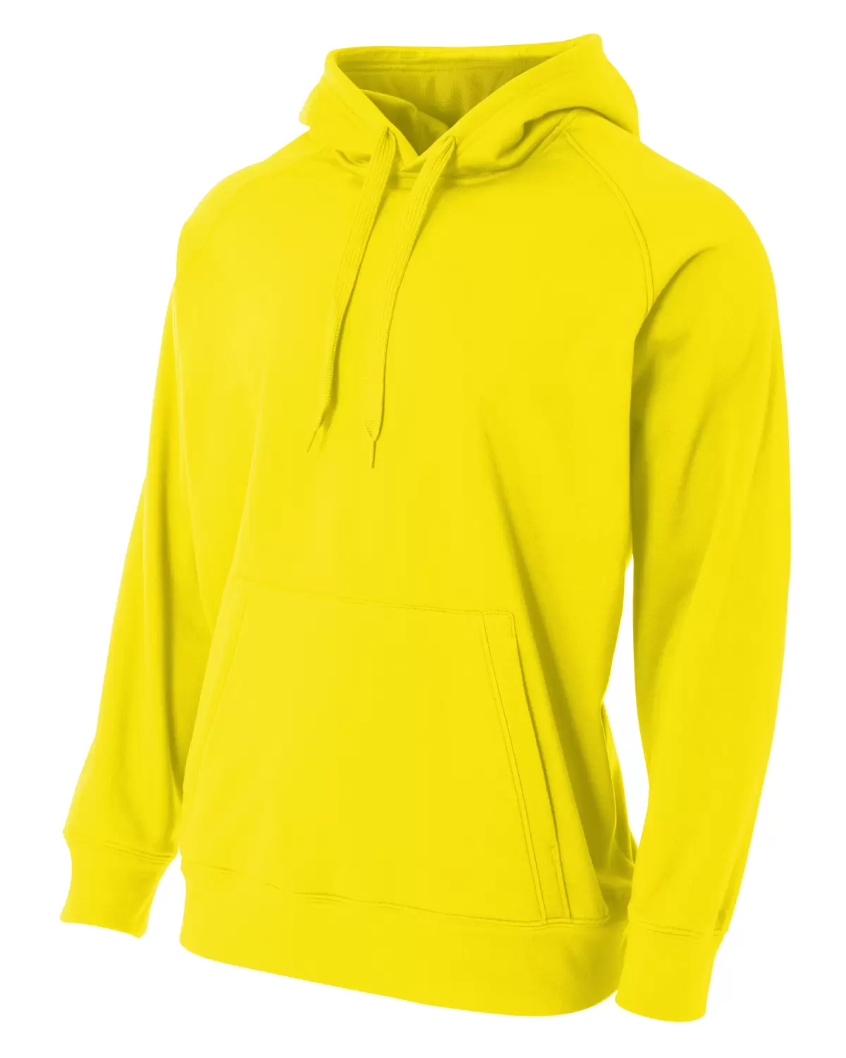 N4237 A4 Drop Ship Men's Solid Tech Fleece Hoodie SKU: N4237