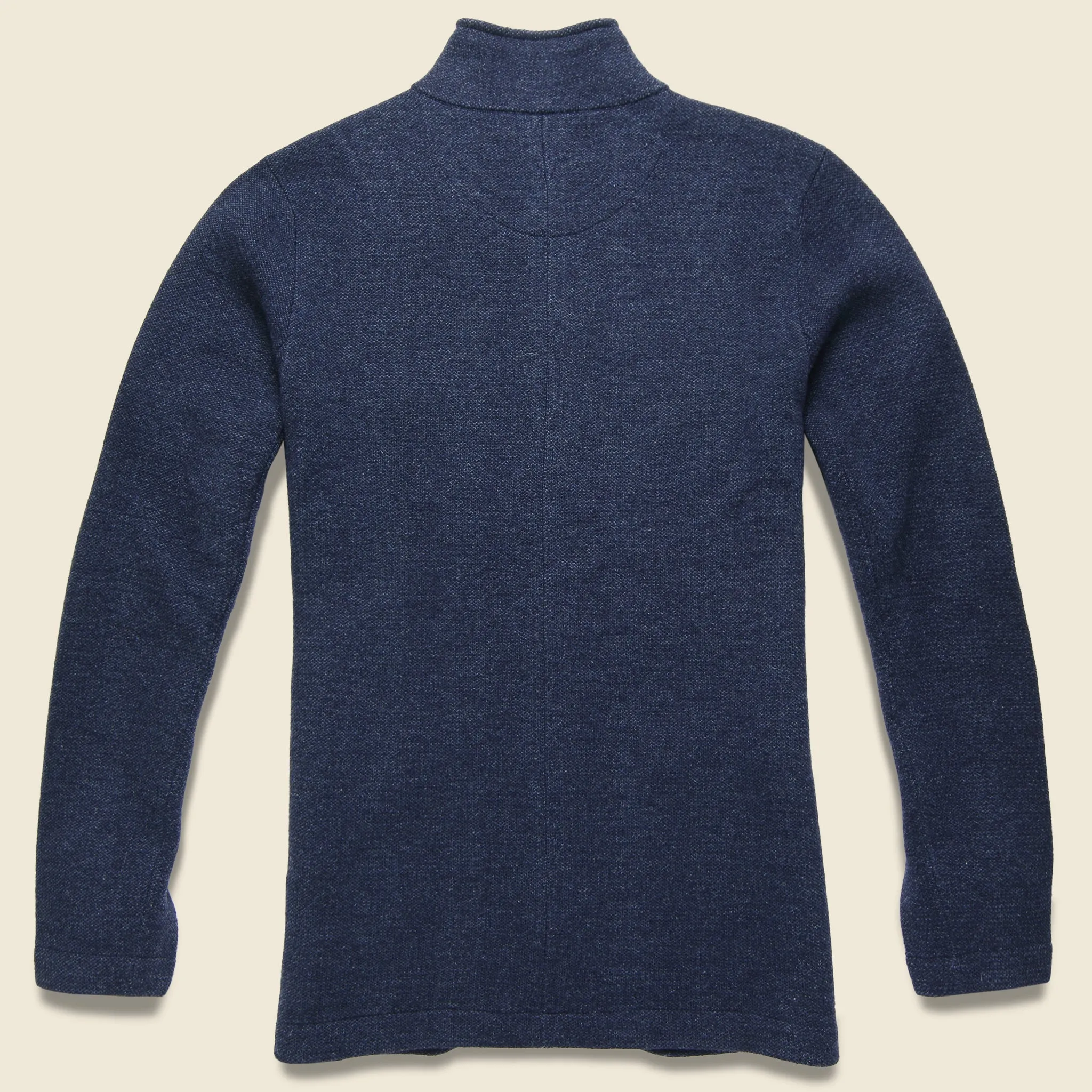 Nelson Jacquard Swacket - Navy Marl