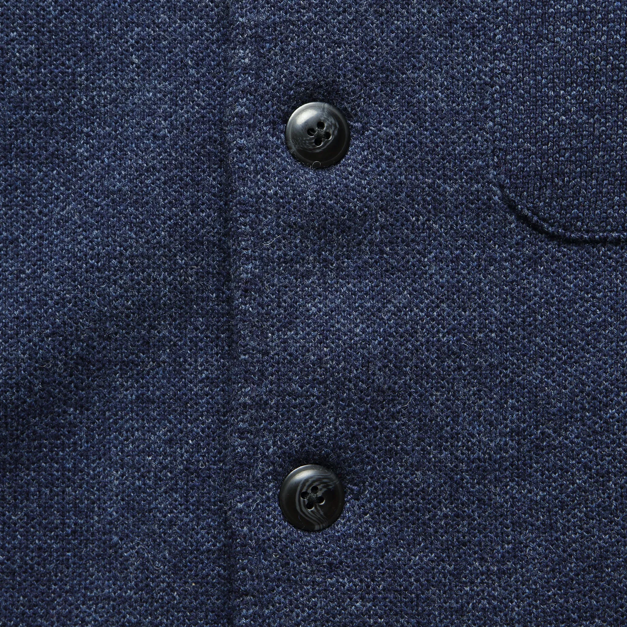 Nelson Jacquard Swacket - Navy Marl