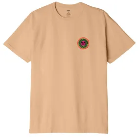 Obey Sun Tee In Papaya Smoothie