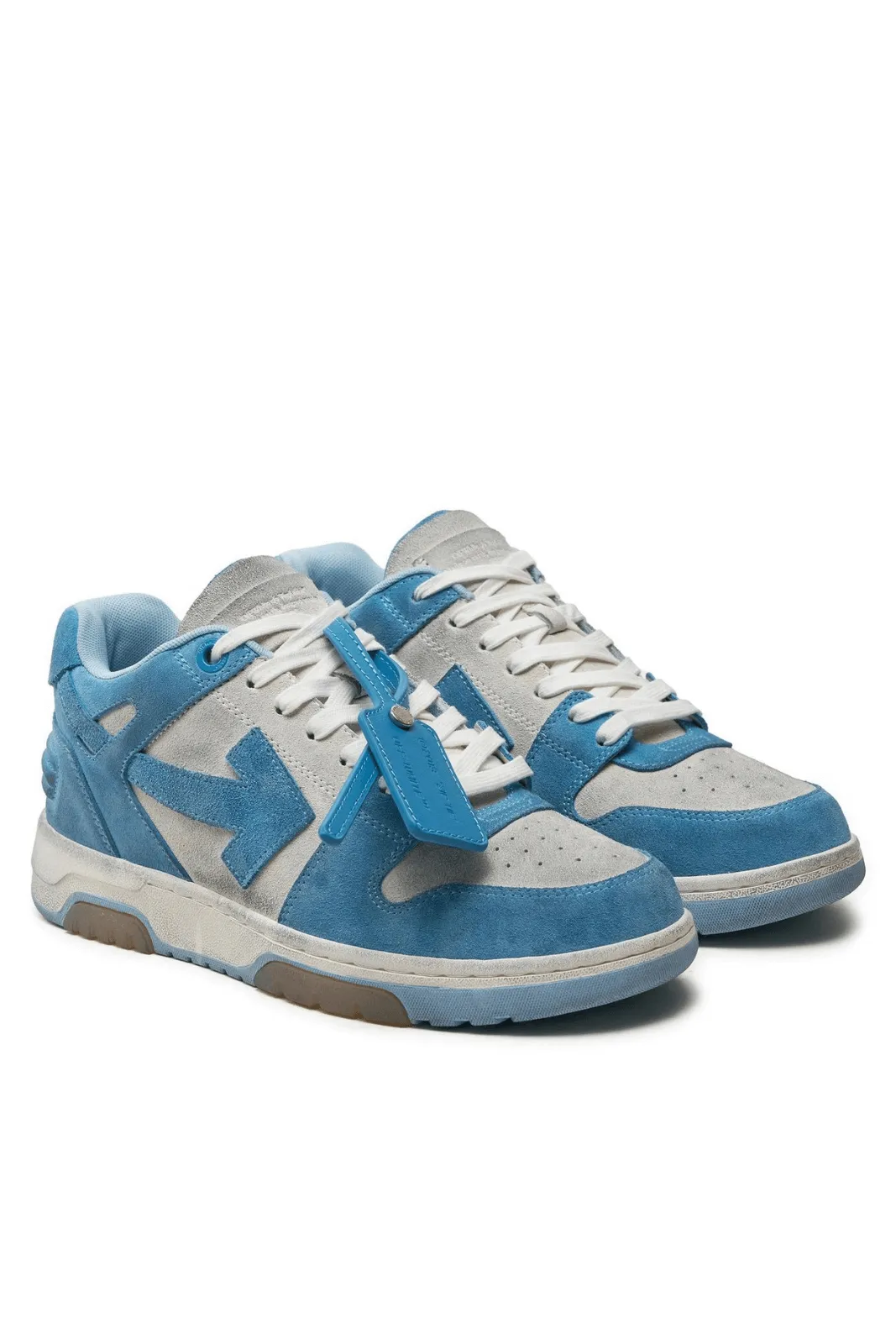 Off-White Out Of Office Full Suede Sneaker Light Blue