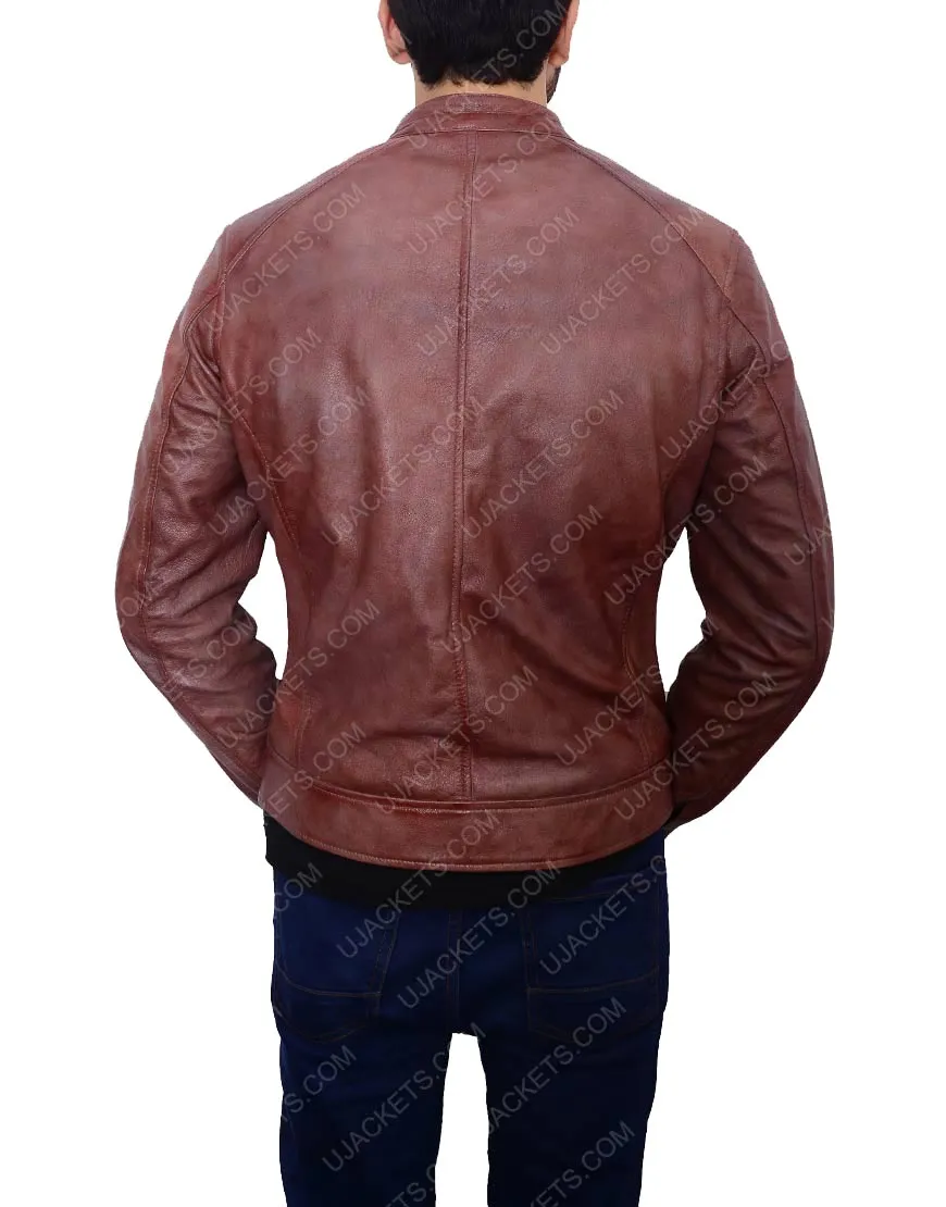 Overdrive Scott Eastwood Jacket - Andrew Foster Leather Jacket