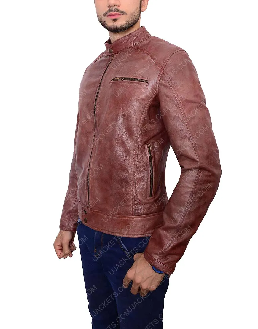 Overdrive Scott Eastwood Jacket - Andrew Foster Leather Jacket